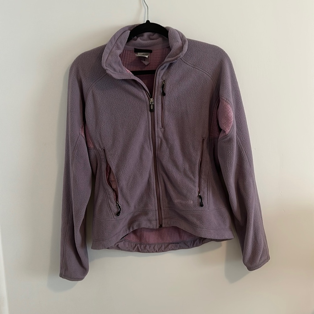 Women’s Patagonia Capilene zip up jacket Small Purple R4